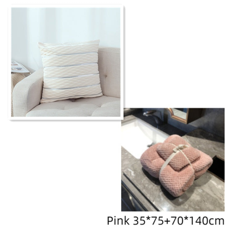 Simple Luxury Striped Velvet Pillow Cover Pillow Cushion Cover Pillow Case