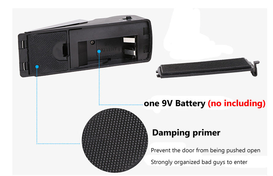 Burglar Alarm Intelligent Home Security Wedge Door Stop