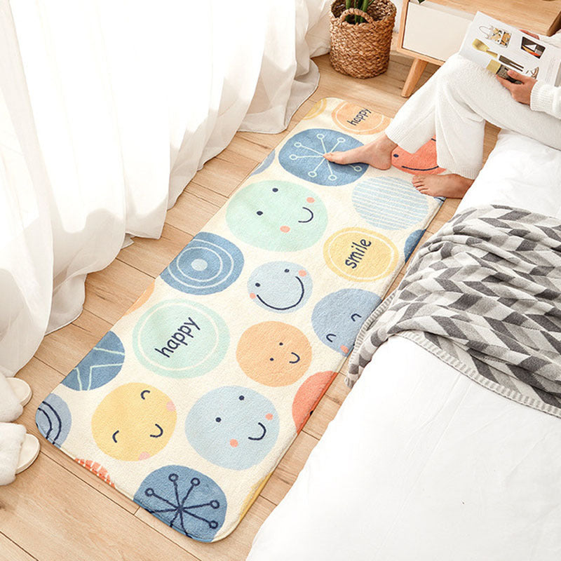 Home Decoration Rainbow Printed Kids Room Rugs Entrance Doormat