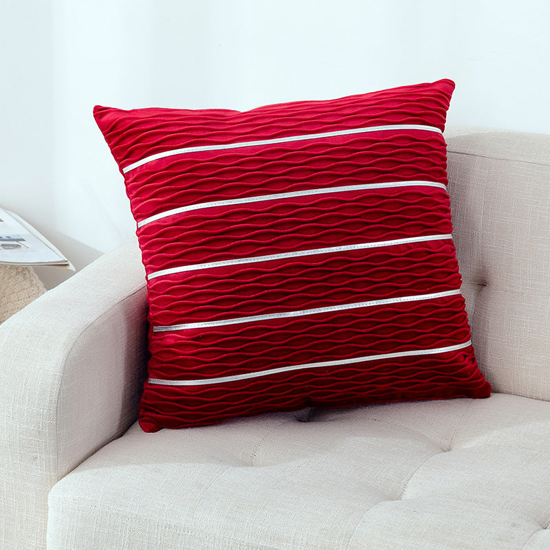 Simple Luxury Striped Velvet Pillow Cover Pillow Cushion Cover Pillow Case
