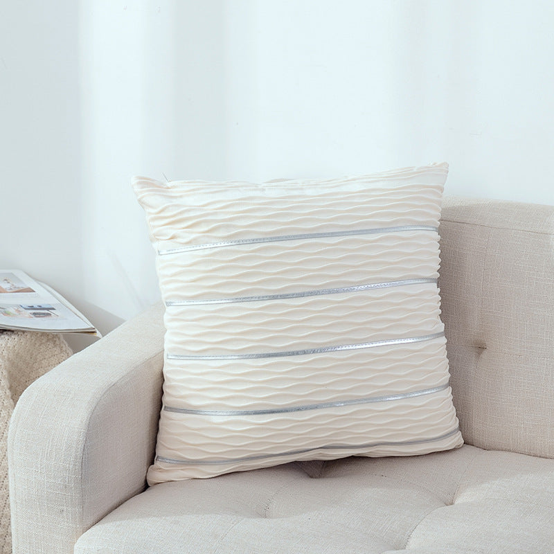 Simple Luxury Striped Velvet Pillow Cover Pillow Cushion Cover Pillow Case
