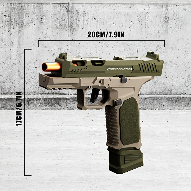 Sig17 Upgraded Soft Bullet Gun Pistol - Continuous Hair, Single Shell Throwing, Toy Foam Shockwave for Outdoor Sports Shooting Games