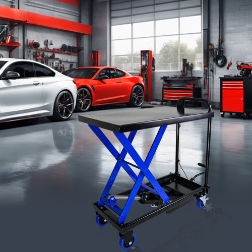 Hydraulic Lift Trolley, 500 LBS Capacity For Material Handling And Transportation