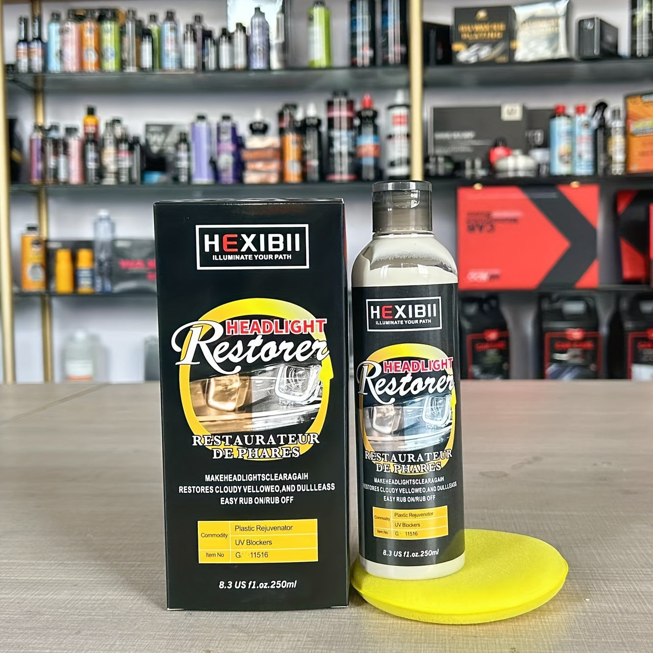 8.5oz Car Headlight Restoration Fluid Automotive Headlight Oxidation Yellowing Scratches Blurring Enhancement Crystal Plating Coating Refurbishment Agent