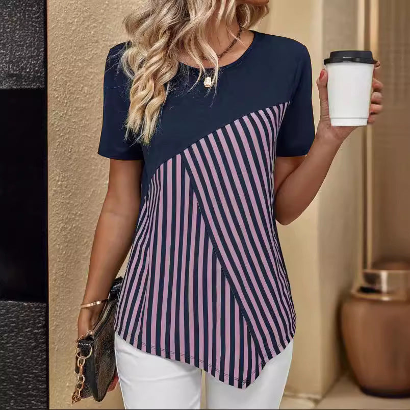 Women's Crew Neck Casual T-shirt