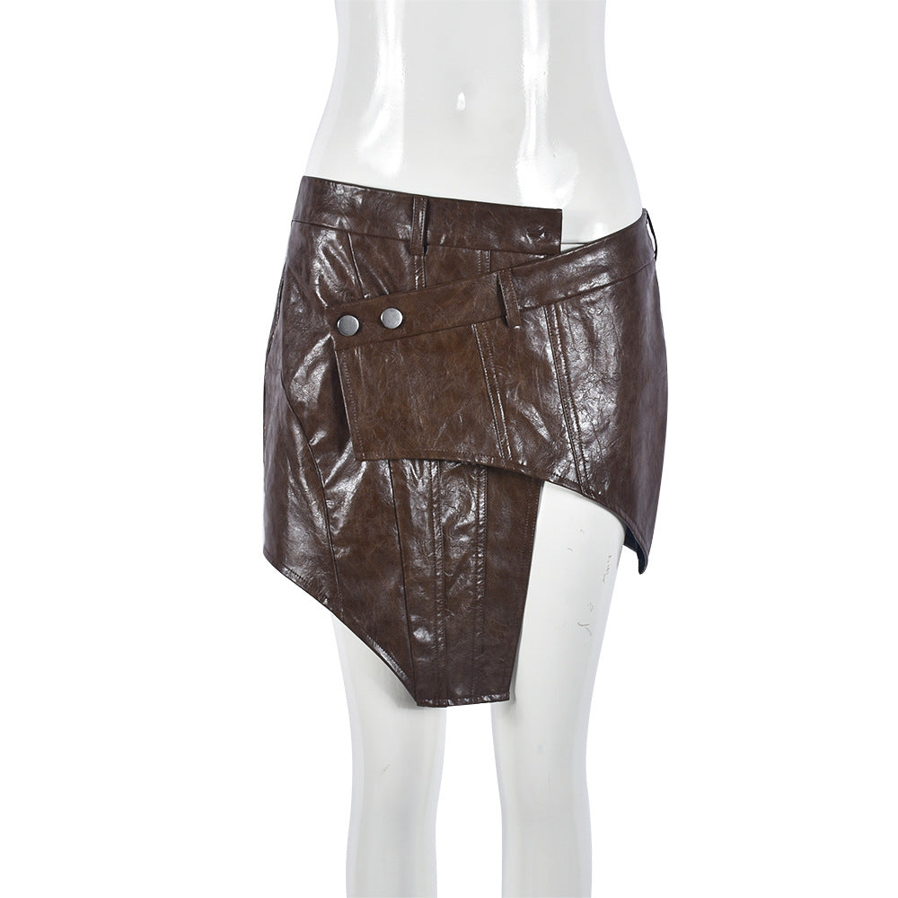 Women Leather Skirt