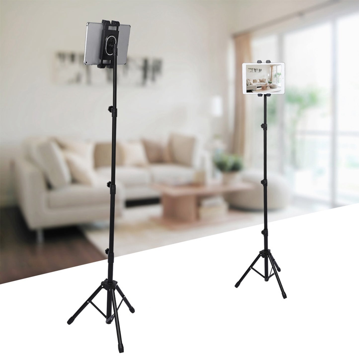 Universal Tripod phone and Tablet Floor Stand Adjustable Holder for Air Pro/for Galaxy Tab (AU)