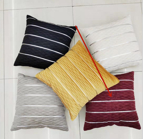 Simple Luxury Striped Velvet Pillow Cover Pillow Cushion Cover Pillow Case