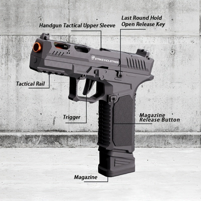 Sig17 Upgraded Soft Bullet Gun Pistol - Continuous Hair, Single Shell Throwing, Toy Foam Shockwave for Outdoor Sports Shooting Games
