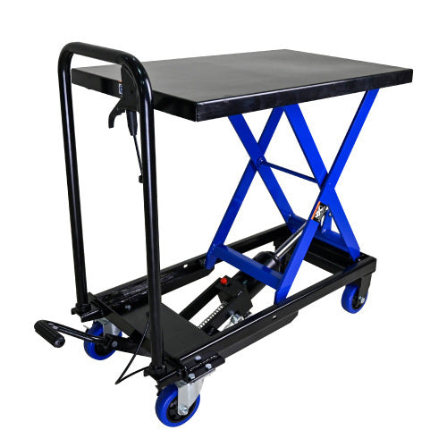 Hydraulic Lift Trolley, 500 LBS Capacity For Material Handling And Transportation