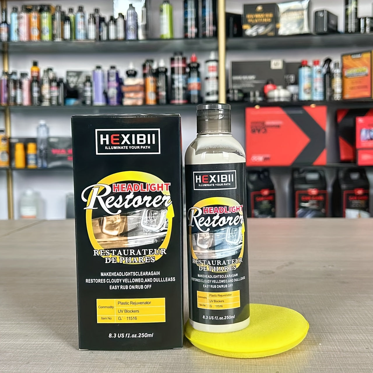 8.5oz Car Headlight Restoration Fluid Automotive Headlight Oxidation Yellowing Scratches Blurring Enhancement Crystal Plating Coating Refurbishment Agent