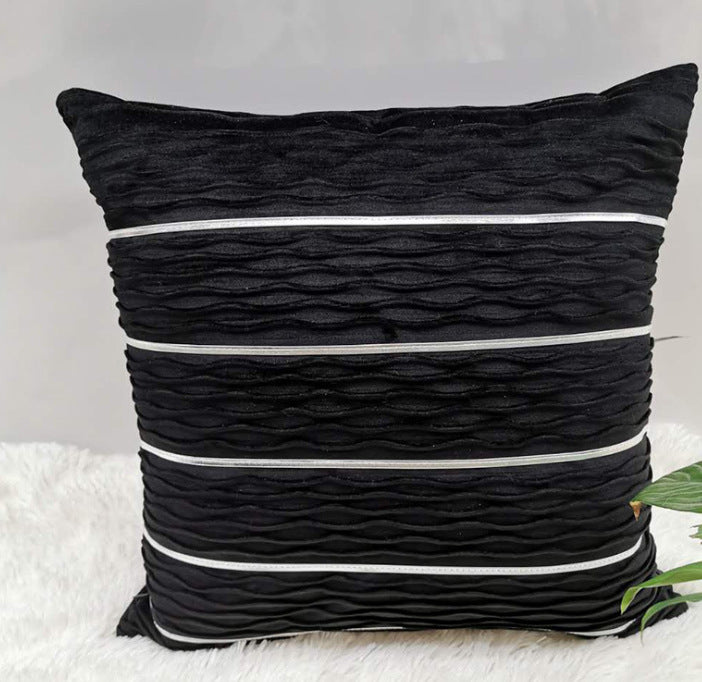 Simple Luxury Striped Velvet Pillow Cover Pillow Cushion Cover Pillow Case